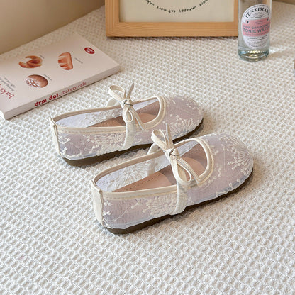 Baby's New Bow Princess Soft-Soled Shoes