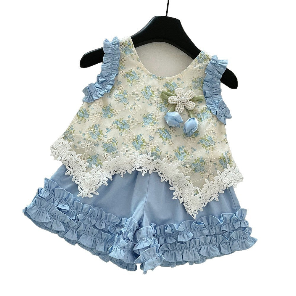 Girls Summer Vacation Dress Girls Floral Holiday Dress