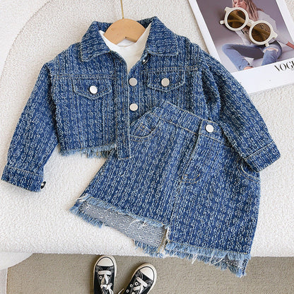 Girls Back to School Outfit Girls Autumn School Outfit Two-piece Set