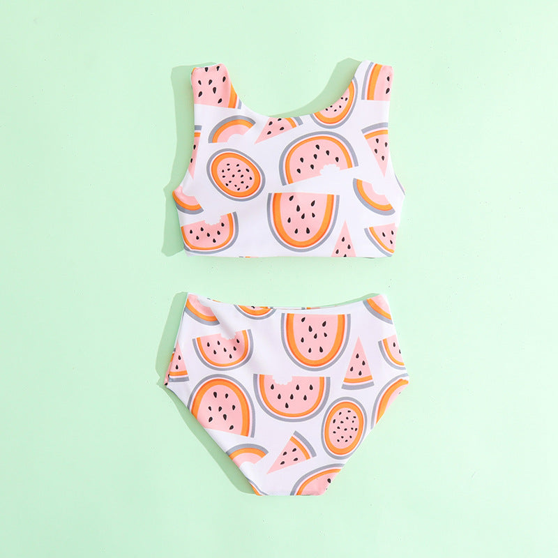 Children's Swimsuit Set New Girls Double-sided Swimsuit