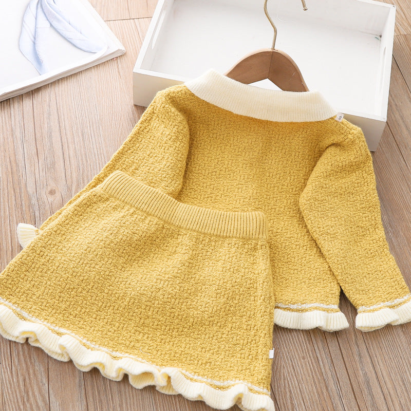 Girls Casual Comfortable Outfit Girls Fall Outfit Two-Piece Set