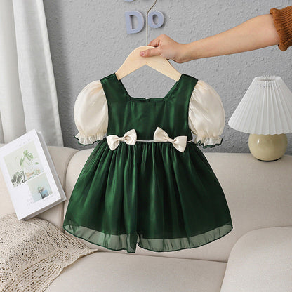 Girls Summer Vacation Princess Dress Girls Beach Dress