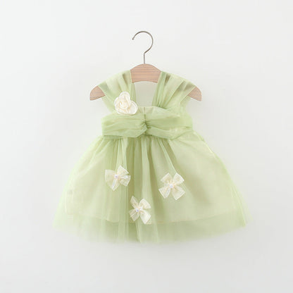 Girls Floral Beach Dress Girls Summer Holiday Dress