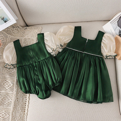 Girls Summer Vacation Princess Dress Girls Beach Dress