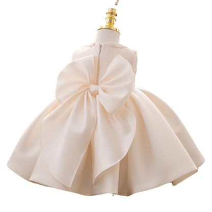 Baby Girl Birthday Party Dresses Girl Sequined Bow Puffy Formal Princess Dresses
