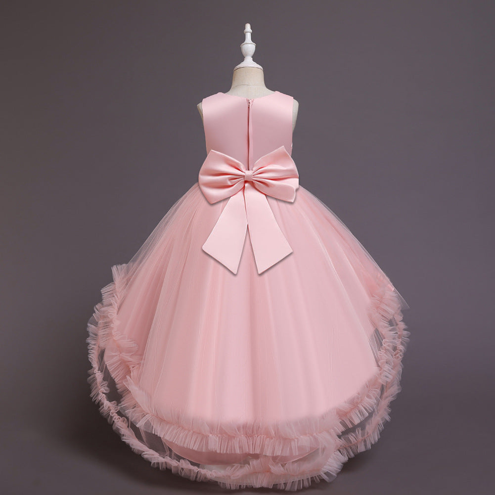 Baby Girl Easter Dress Birthday Party Dreamy Pom-pom Puffy Flower Girl Princess Pageant Dress