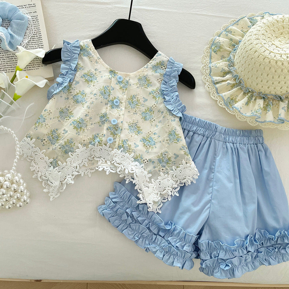Girls Summer Vacation Dress Girls Floral Holiday Dress