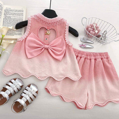 Girls Cute Casual Outfit Girls Back to School Outfit Two-piece Set