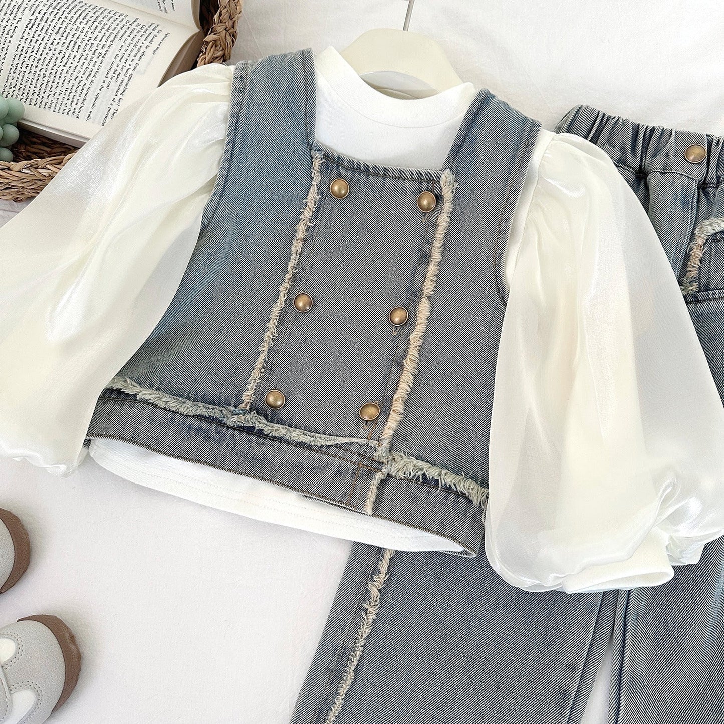 Girls Autumn Casual Outfit Girls Fall School Outfit Two-piece Set