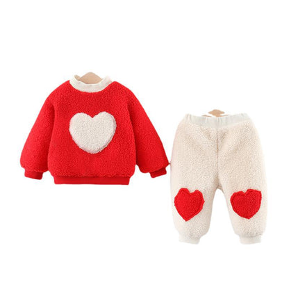 Girl Fall Long Sleeve Outfits Girls Comfortable Two-piece Set