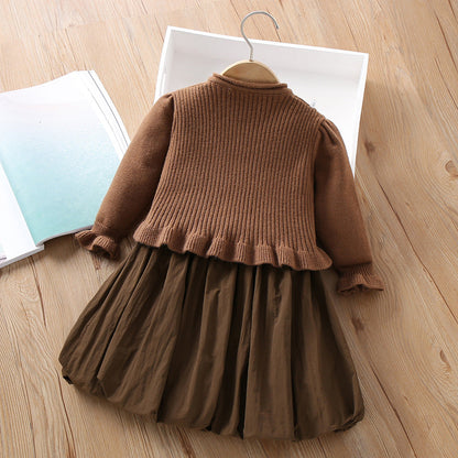 Girls Elegant Comfortable Outfit Girls Fall School Outfit Two Piece Set