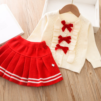 Girls Autumn School Outfit Girls Classic Outfit Two-piece Set