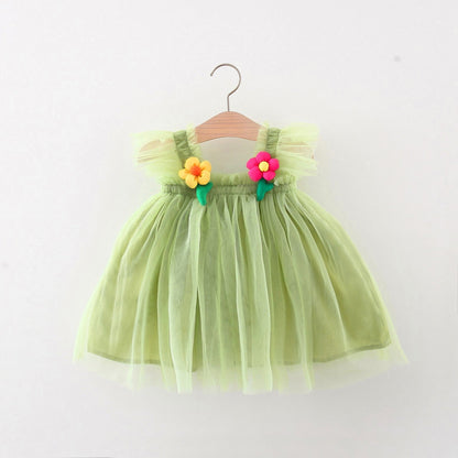 Girls Vacation Princess Dress Girls Resort Dress