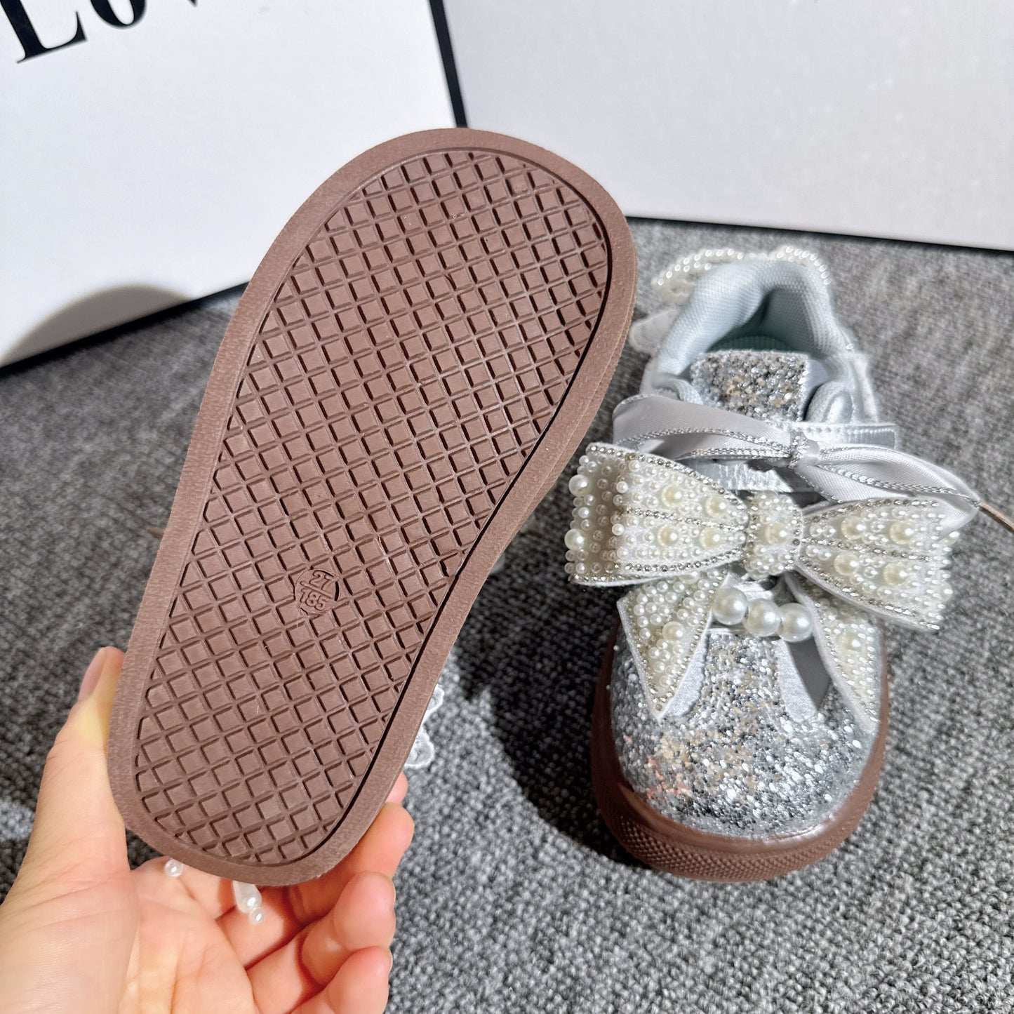 Autumn Girls' New Sports Silver Princess Shoes