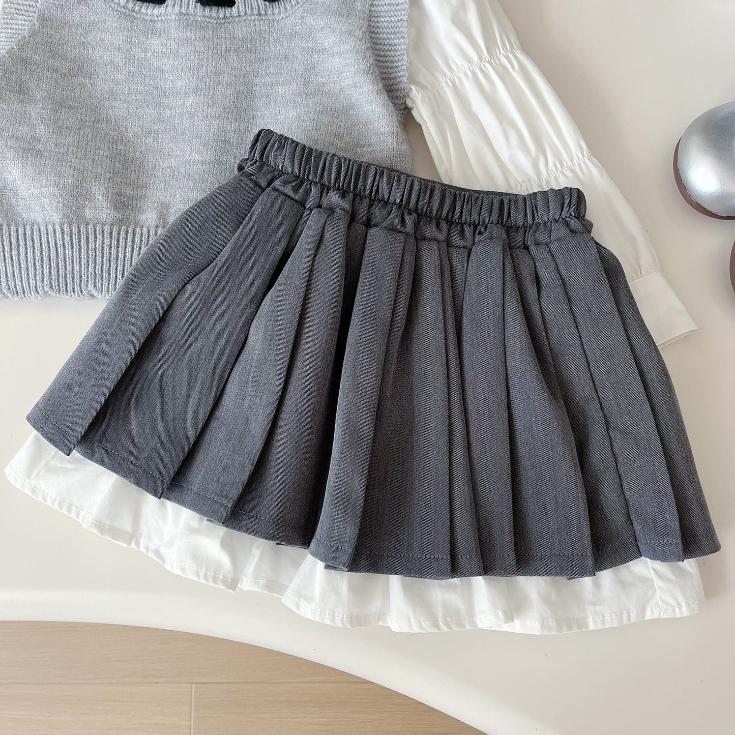Girls School Daily Outfit Girls Elegant Outfit Three-piece Suit