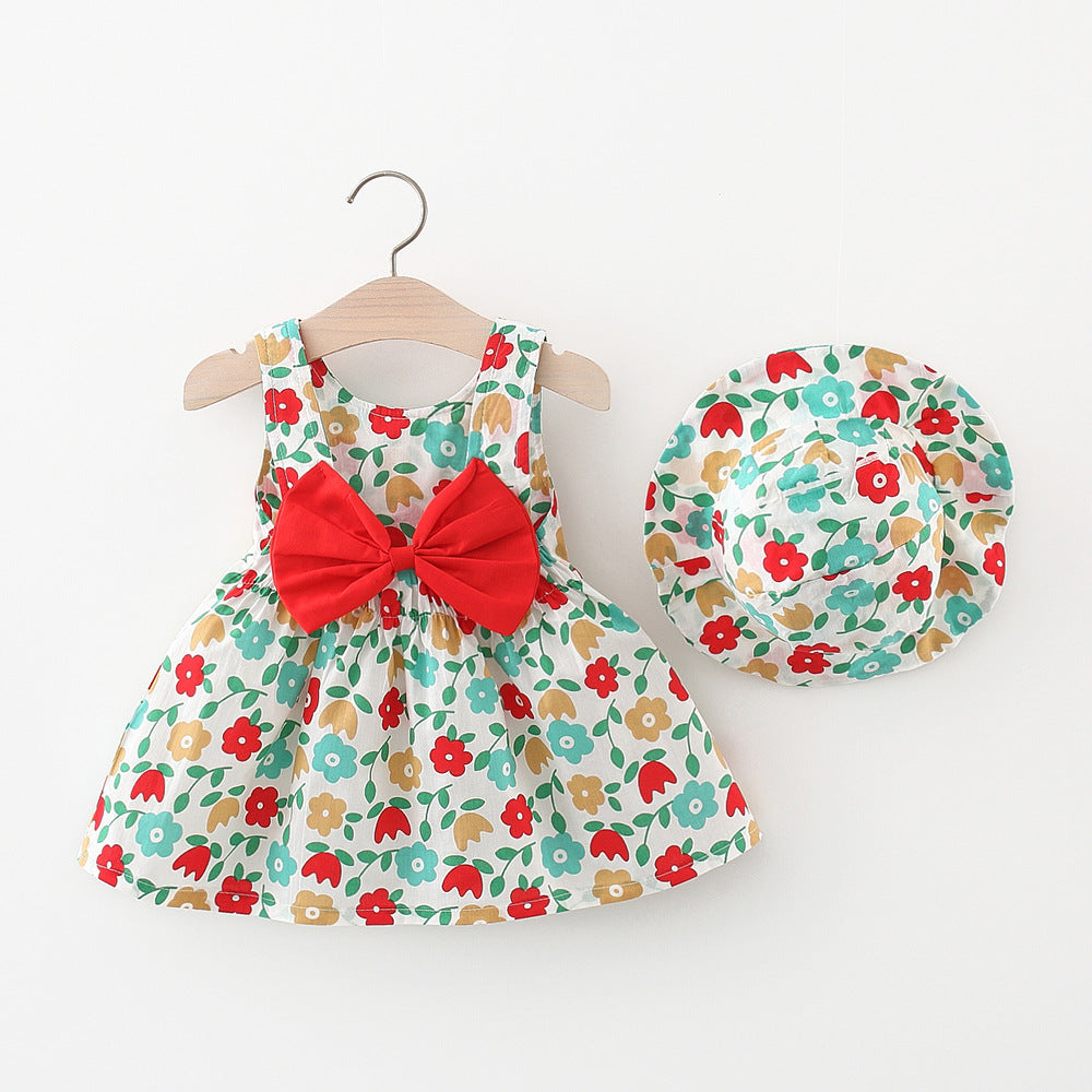 Girls Summer Vacation Dress Girls Floral Vacation Dress