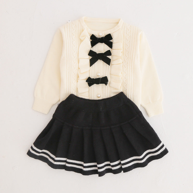 Girls Autumn School Outfit Girls Classic Outfit Two-piece Set