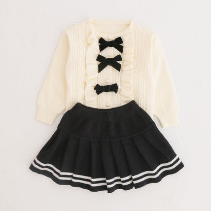 Girls Autumn School Outfit Girls Classic Outfit Two-piece Set