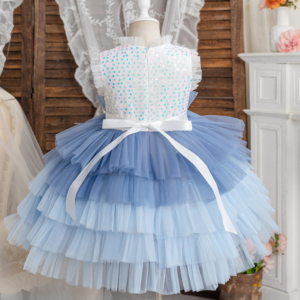 Girls Party Princess Dress Girls Elegant Birthday Dress