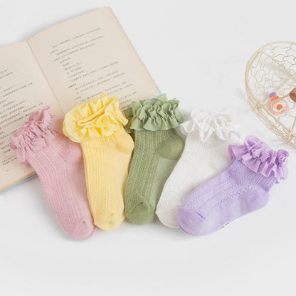 Cute Girls' Lace Princess Socks