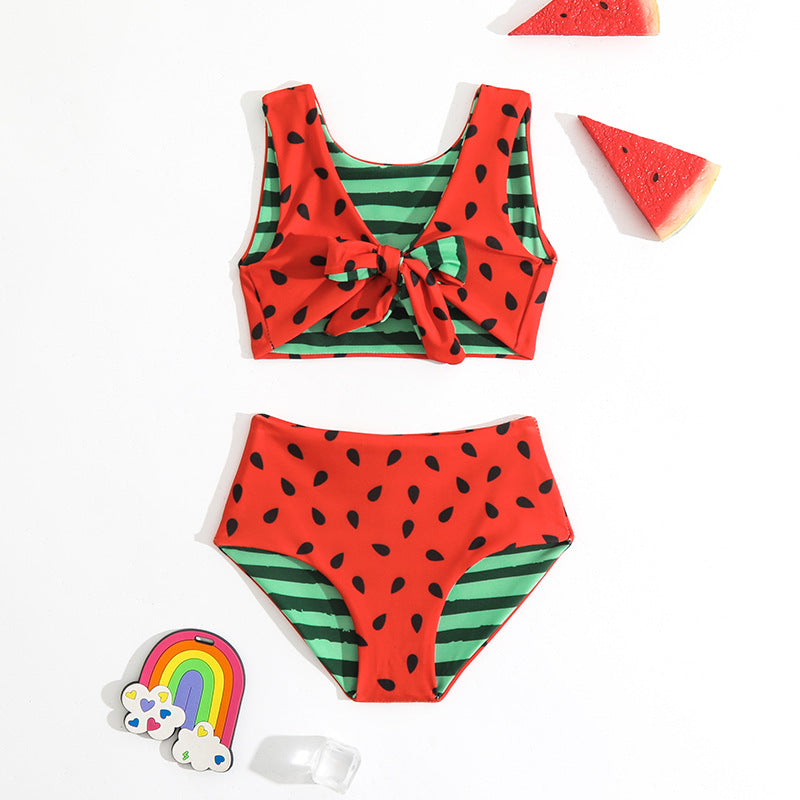 Children's Swimsuit Set New Girls Double-sided Swimsuit