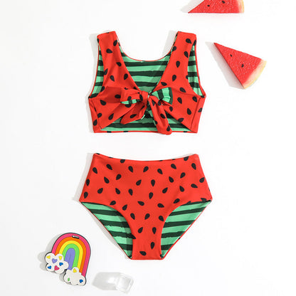 Children's Swimsuit Set New Girls Double-sided Swimsuit