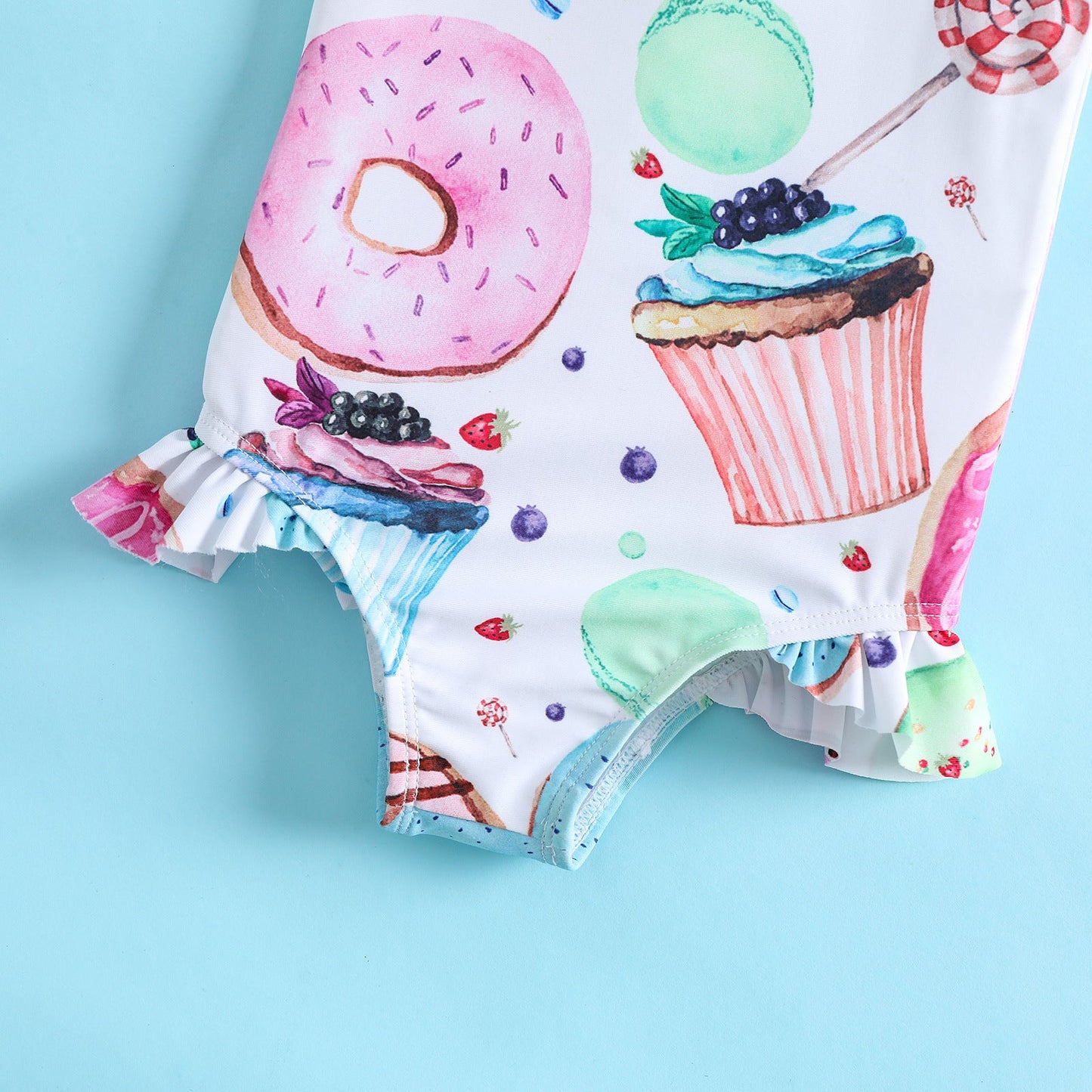 Summer Girls Swimwear Cute Print Baby Swimsuit