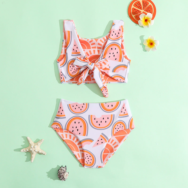 Children's Swimsuit Set New Girls Double-sided Swimsuit