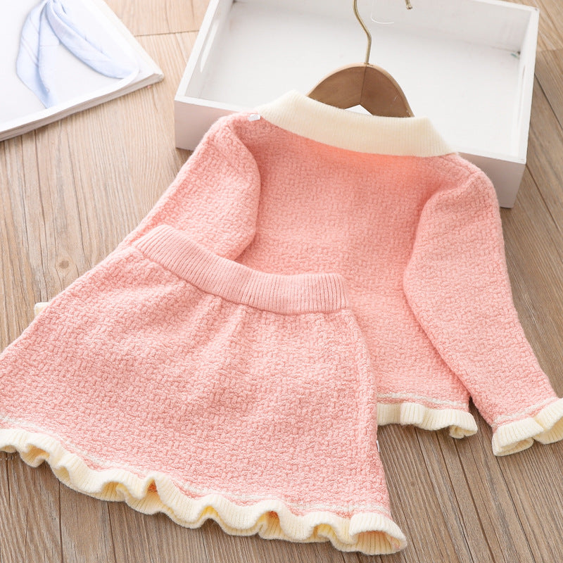 Girls Casual Comfortable Outfit Girls Fall Outfit Two-Piece Set