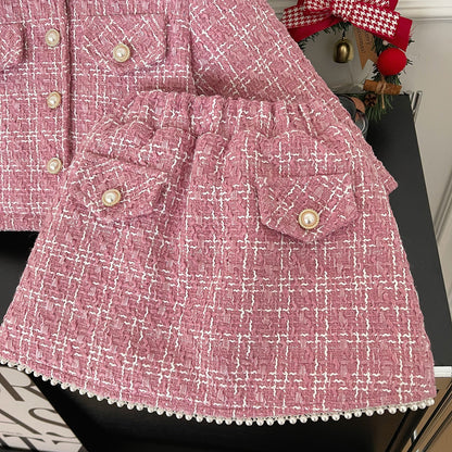 Girls Fall School Outfit Girls Elegant Comfortable Outfit Two-piece Set