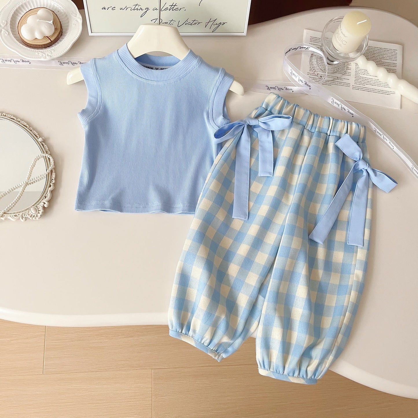 Girls Summer Holiday Outfit Girls Summer Beach Outfit Two-piece Suit