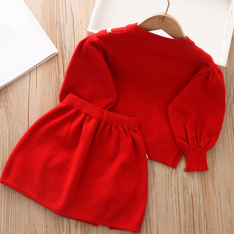 Girls Fall School Outfit Girls Casual Comfortable Outfit Two-piece set