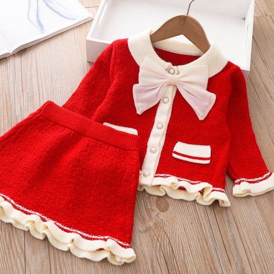 Girls Casual Comfortable Outfit Girls Fall Outfit Two-Piece Set