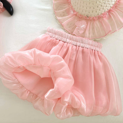 Girls Summer Vacation Outfit Girls Back to School Outfit Two-piece Set