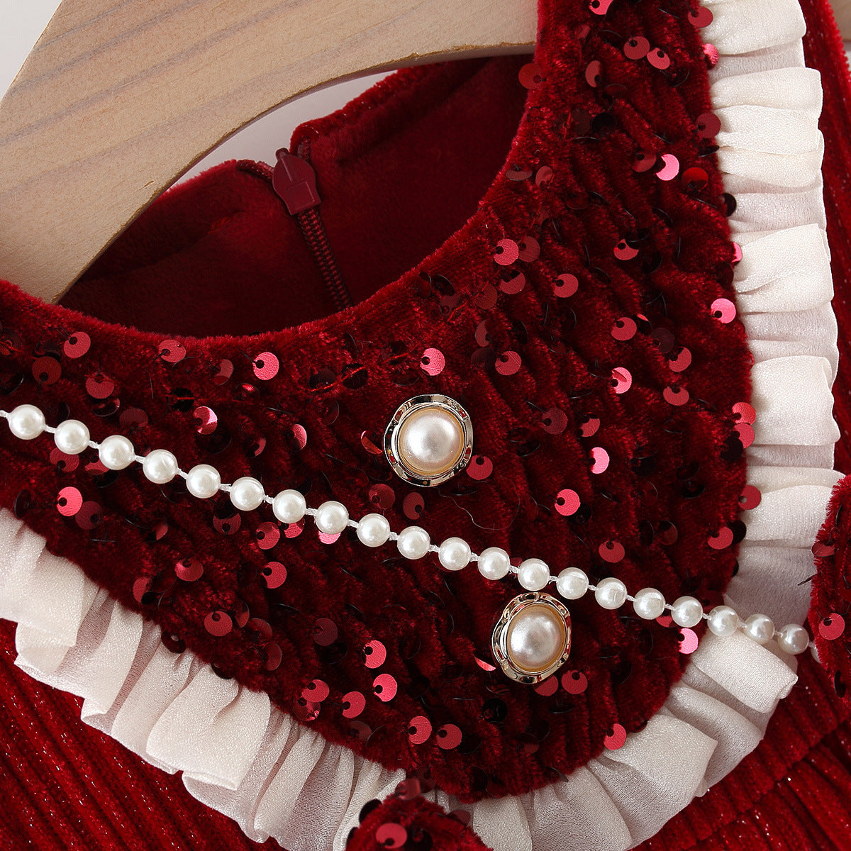 Girls Christmas Dresses Girls Elegant Birthday Outfit Two-piece Set