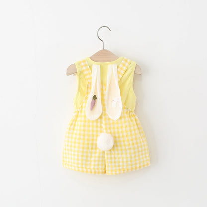 Girls Summer Beach Outfit Girls Back to School Outfit Two-Piece Set