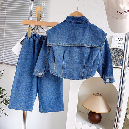 Girls Back to School Outfit Girls School Daily Outfit Two-Piece Suit