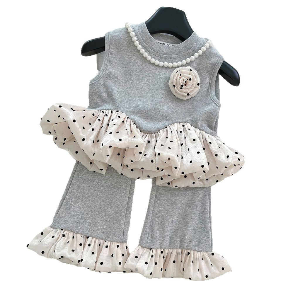 Girls Summer Vacation Outfit Girls Back to School Outfit Two-Piece Set