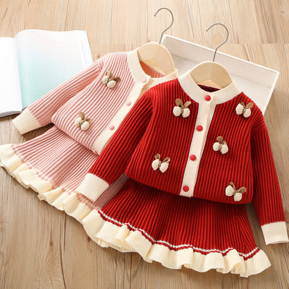 Girls School Daily Outfit Girls Back to School Outfit Two-Piece Set