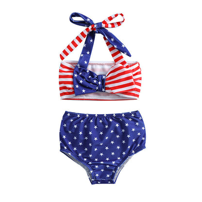 Girls Summer Bow Mermaid Swimsuit