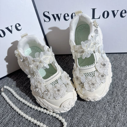 Baby Girls Summer Sneakers Flower Princess Sandals