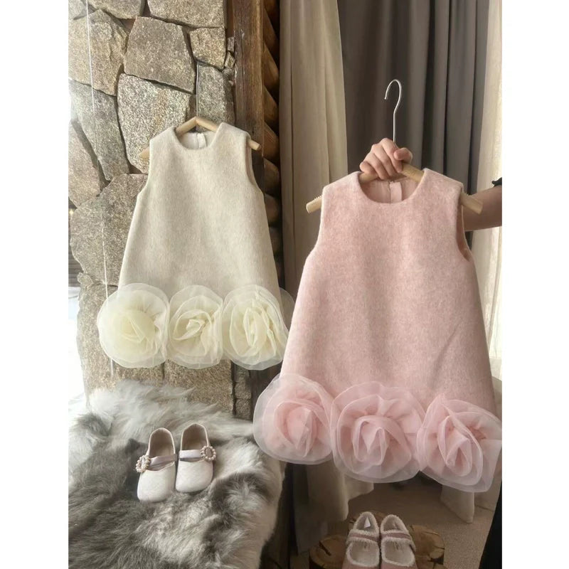 Girls Elegant Birthday Dress Girls Comfortable Dress