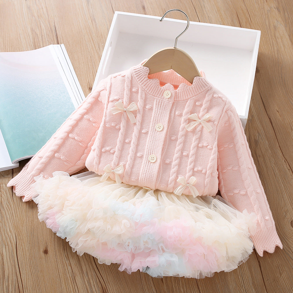 Girls Fall School Outfit Girls School Daily Outfit Two-Piece Set