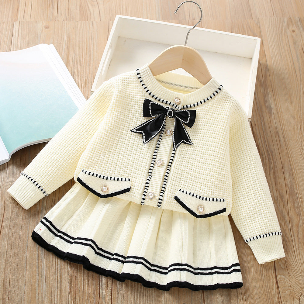 Girls Autumn Casual Outfit Girls Elegant Comfortable Outfit Two-piece Set