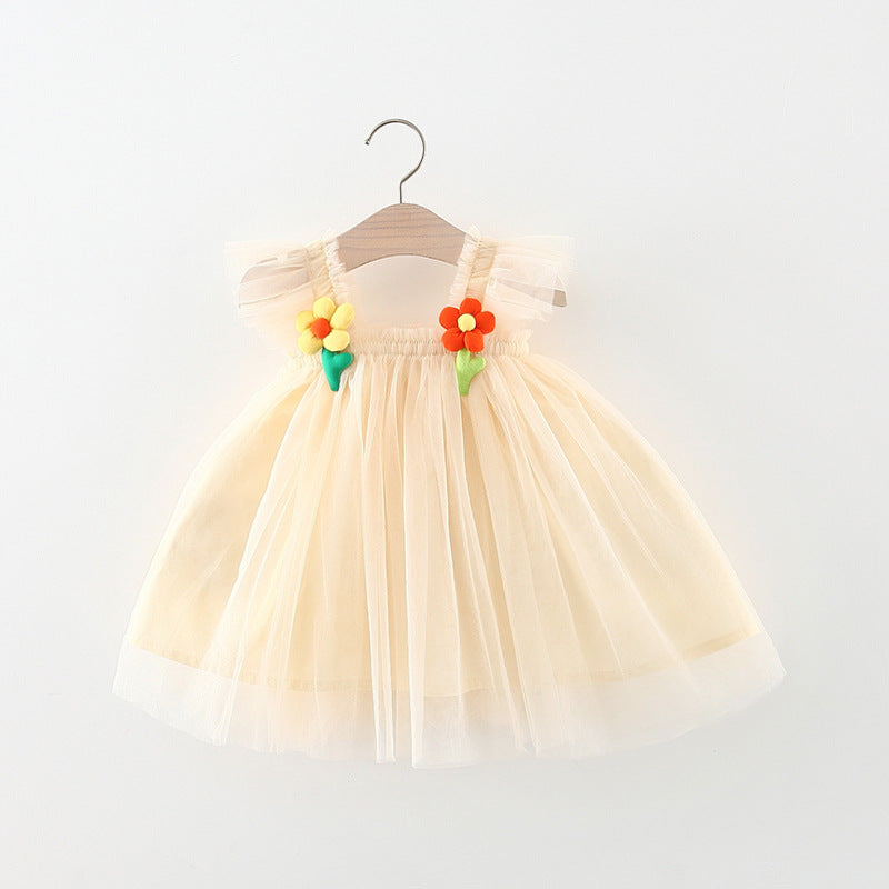 Girls Vacation Princess Dress Girls Resort Dress