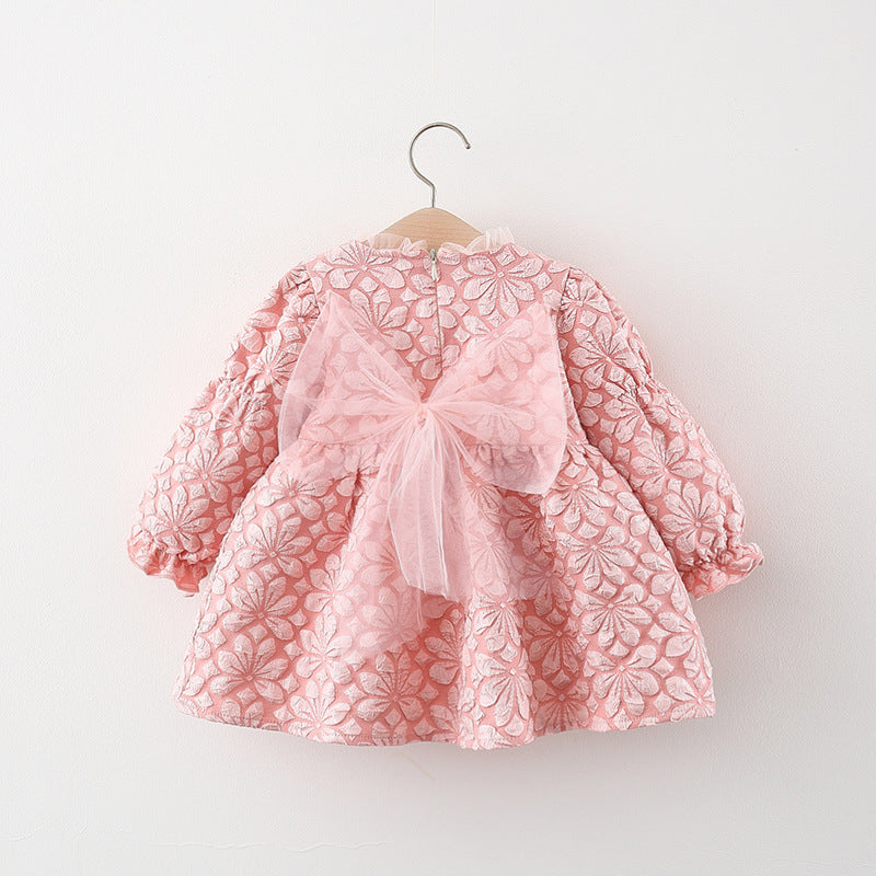 Girls Elegant School Dress Girls Autumn Comfortable Dress