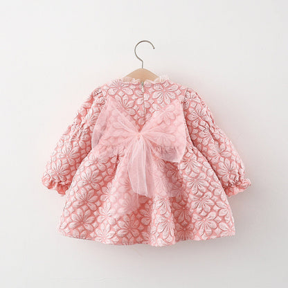 Girls Elegant School Dress Girls Autumn Comfortable Dress