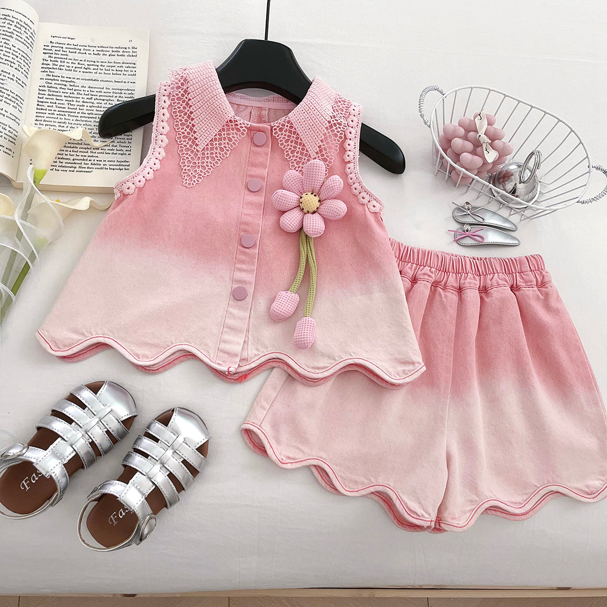 Girls Cute Casual Outfit Girls Back to School Outfit Two-piece Set