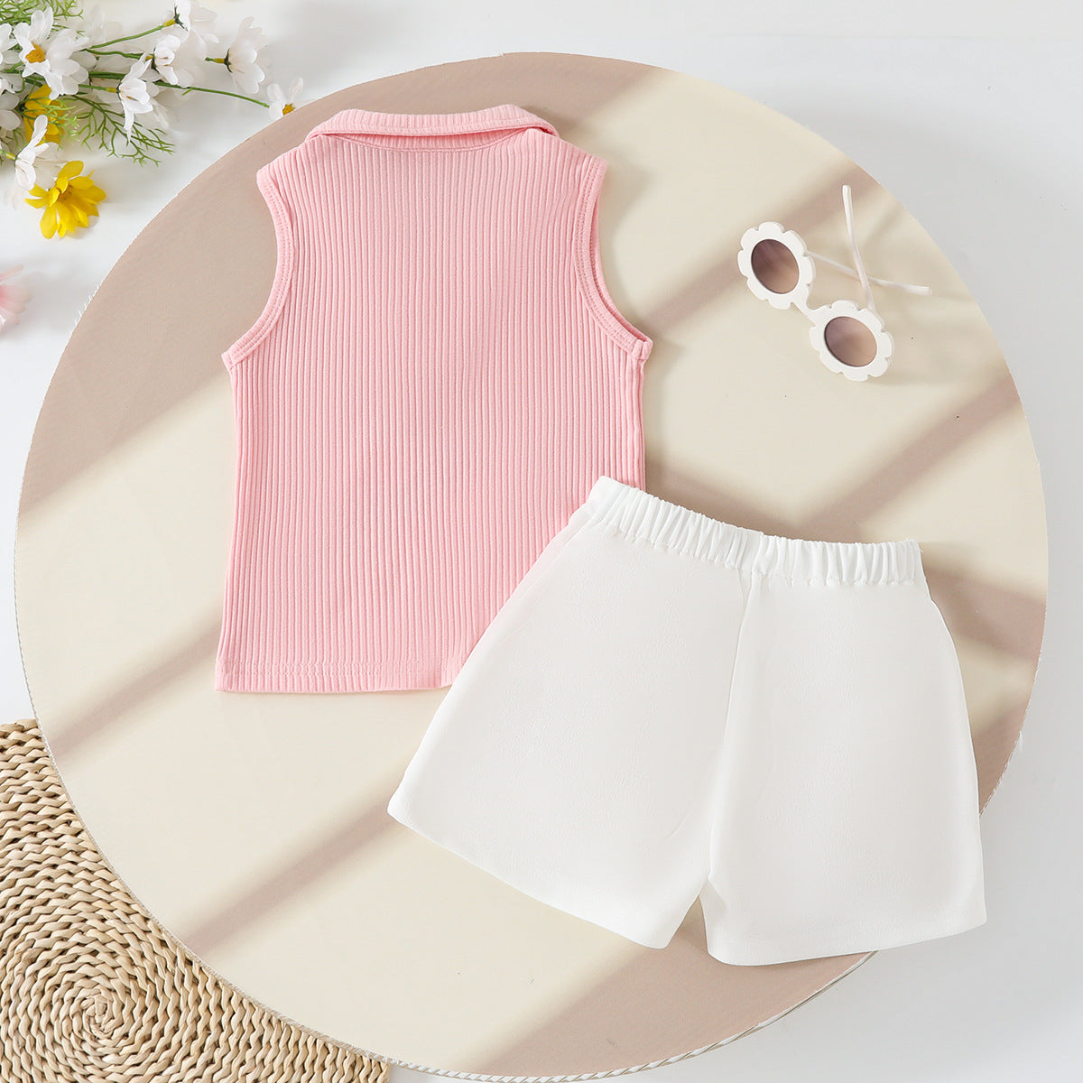 Girls Vacation Beach Outfit Girls Resort Outfit Two-piece Set