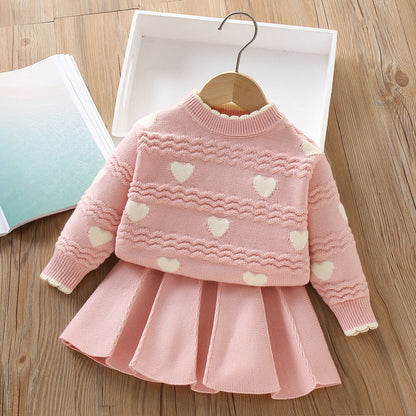 Girls Comfortable Outfit Girls Easy Daily Outfit Two-piece Set